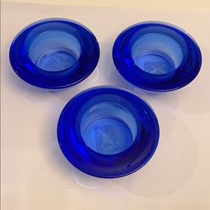 Crate&Barrel Cobalt Tealights